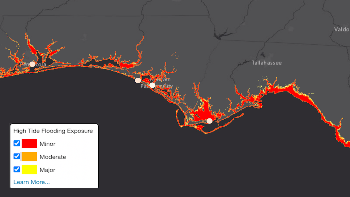 Florida Panhandle Cities Break Records for High-Tide Flood Days